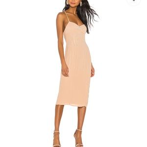 Midi nude colored dress